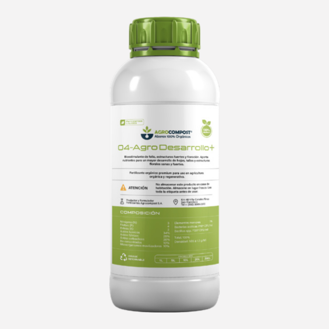 Agro Desarrollo+ | Bioestimulante foliar para desarrollo y floración