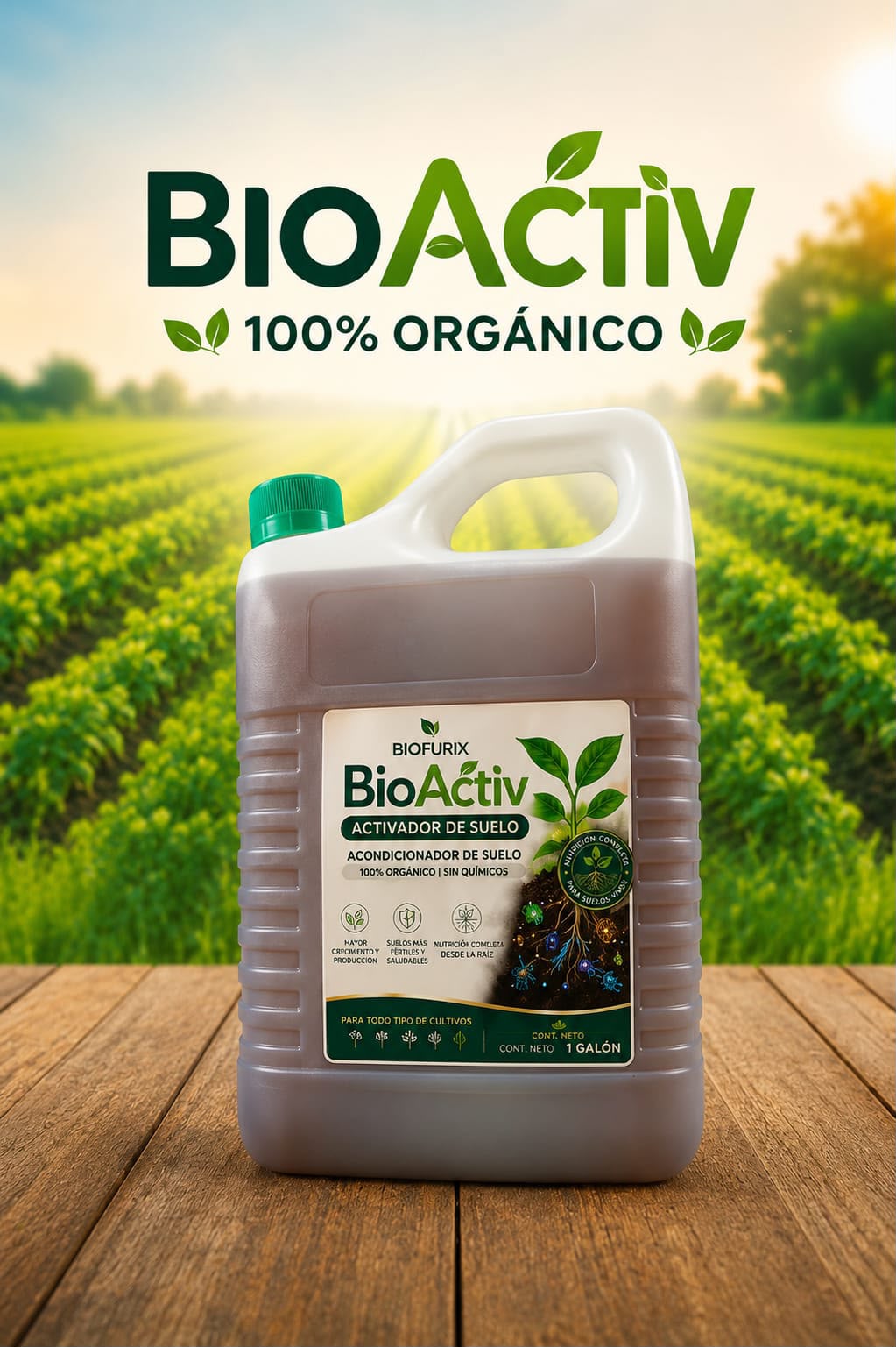 BioActiv | Activador y Acondicionador de Suelo Orgánico con Microorganismos