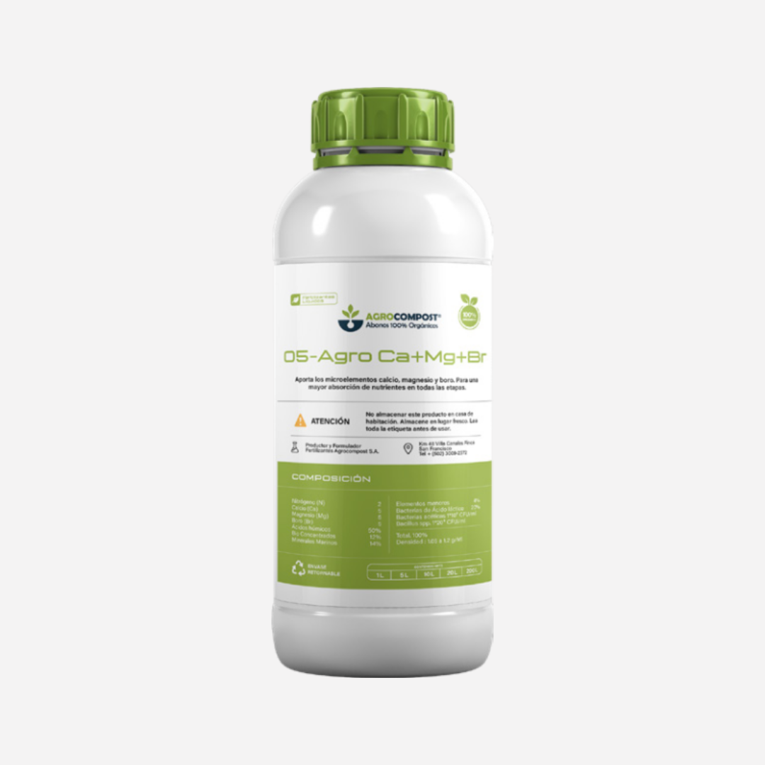 Agro Ca Mg Br | Fertilizante Líquido con Calcio, Magnesio y Boro